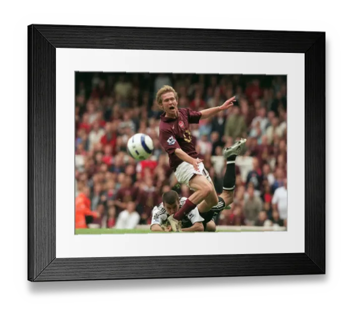 Framed Print : Alex Hleb (Arsenal) and Steven Taylor (Newcastle)