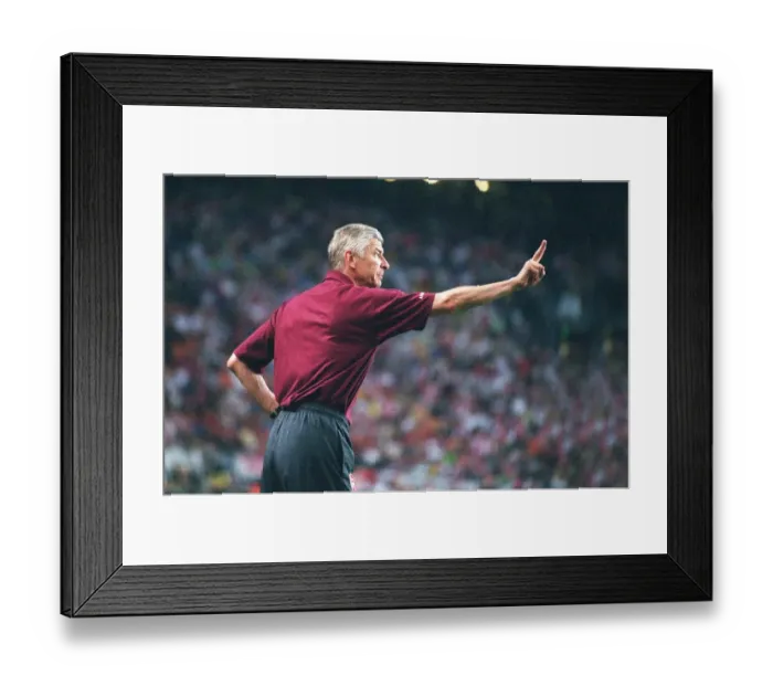 Framed Print : Arsene Wenger Leads Arsenal to Victory: Ajax 0-1, Amsterdam Tournament, 29 / 7 / 05