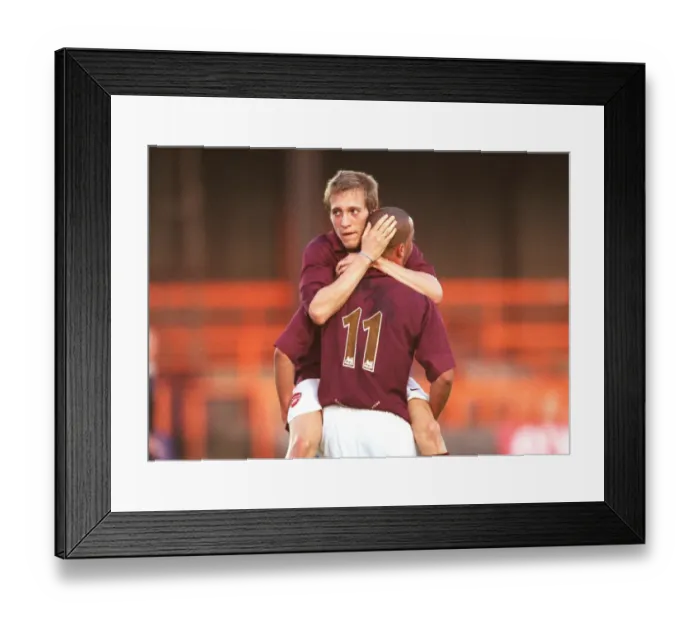 Framed Print : Arturo Lupoli (Arsenal) celebrates scoring a goal Framed Print : Arturo Lupoli (Arsenal) celebrates scoring a goal