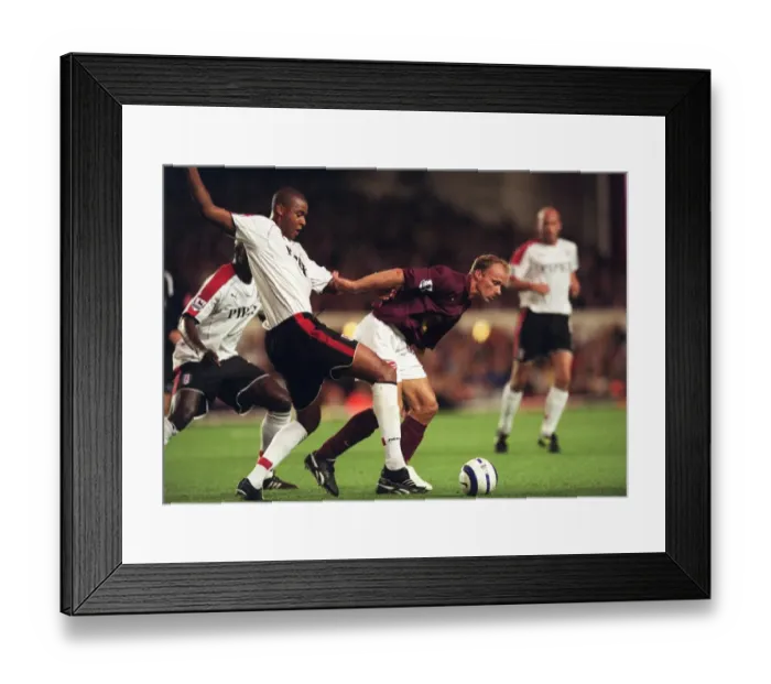 Framed Print : Dennis Bergkamp's Brilliance: Arsenal's 4-1 Victory Over Fulham, 2005