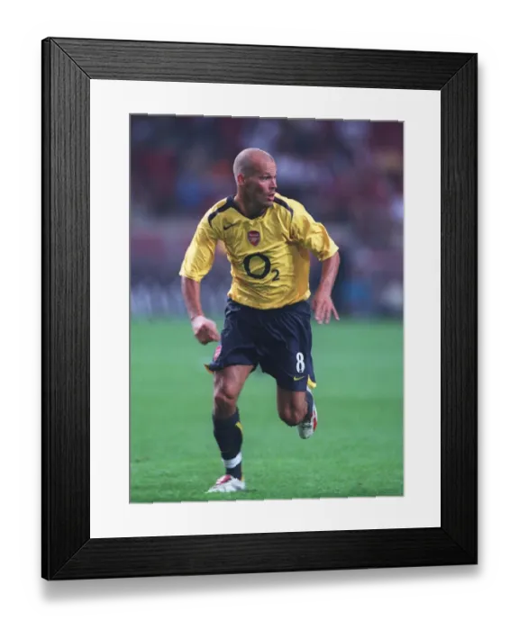 Framed Print : Freddie Ljungberg Celebrates Winning Goal Against Ajax in Amsterdam Tournament, 2005