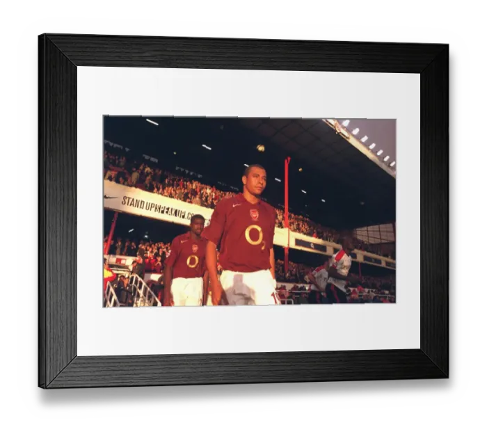 Framed Print : Gilberto's Arrival: Arsenal 4-1 Fulham, FA Premier League, Highbury, 2005