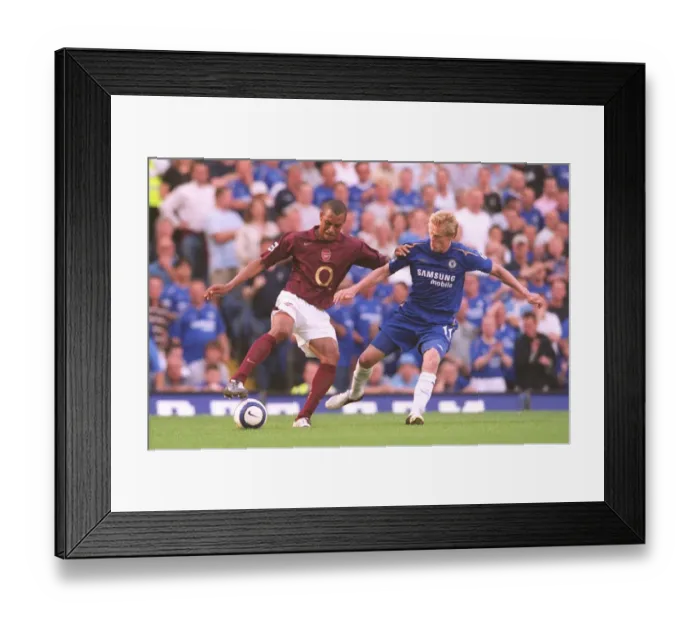 Framed Print : Gilberto's Triumph: Chelsea 1-0 Arsenal, FA Premier League, 2005 Framed Print : Gilberto's Triumph: Chelsea 1-0 Arsenal, FA Premier League, 2005