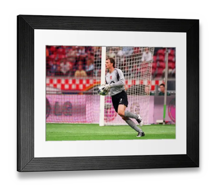 Framed Print : Jens Lehmann in Action: Arsenal's Victory over Porto at the Amsterdam Tournament, 2005 Framed Print : Jens Lehmann in Action: Arsenal's Victory over Porto at the Amsterdam Tournament, 2005