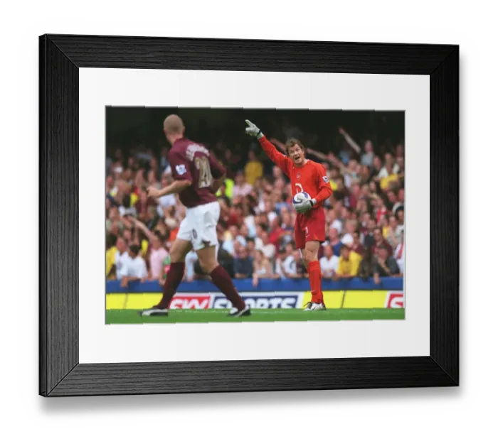 Framed Print : Jens Lehamnn (Arsenal). Chelsea 1: 0 Arsenal. FA Premier League