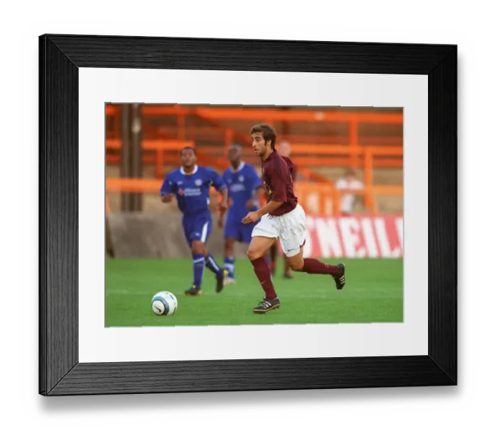 Framed Print : Mathieu Flamini (Arsenal). Arsenal Reserves 5: 2 Leicester City Reserves