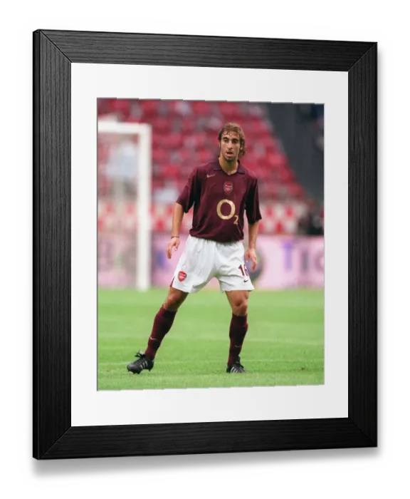 Framed Print : Thrilling Win: Flamini's Goal Secures Arsenal's Victory at Amsterdam Tournament vs Porto Ajax Arena, 2005