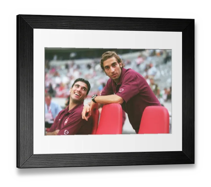 Framed Print : Mathieu Flamini and Jose Reyes (Arsenal). Ajax 0: 1 Arsenal