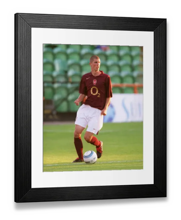 Framed Print : Matthew Connolly Scores in Arsenal's 5-2 Victory over Leicester City Reserves (August 30, 2005)
