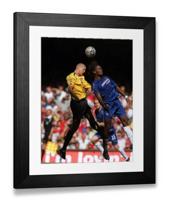 Framed Print : Philippe Senderos (Arsenal) Didier Drogba (Chelsea). Arsenal 1: 2 Chelsea Framed Print : Philippe Senderos (Arsenal) Didier Drogba (Chelsea). Arsenal 1: 2 Chelsea