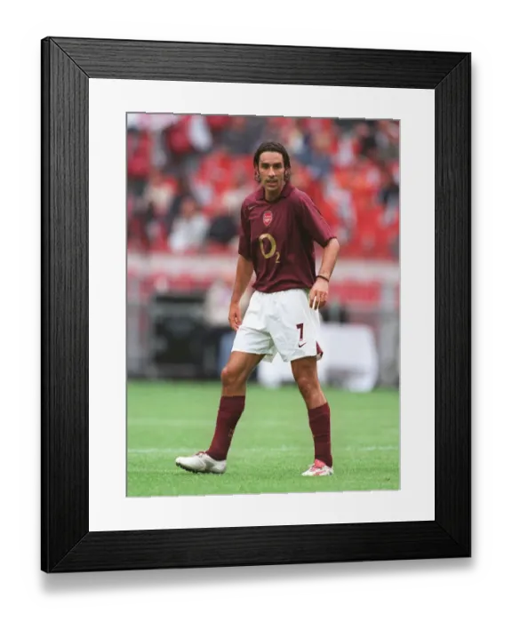 Framed Print : Arsenal's Triumph over Porto: Robert Pires in Action, Amsterdam Tournament 2005