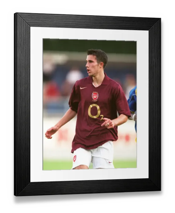 Framed Print : Robin van Persie in Action: Arsenal vs. Beveren, Pre-Season Friendly, 2005 Framed Print : Robin van Persie in Action: Arsenal vs. Beveren, Pre-Season Friendly, 2005