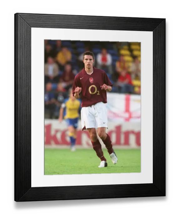 Framed Print : Robin van Persie's Thrilling Performance: Arsenal's Exhilarating Comeback at Bergen - 3-3 Beveren