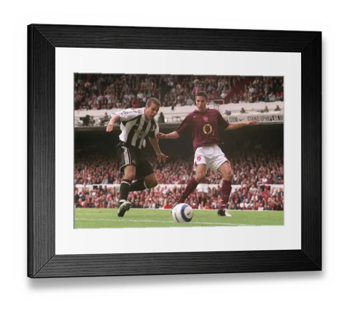 Framed Print : Robin van Persie Scores Arsenal's Second Goal Against Newcastle United, FA Premier League, 2005 Framed Print : Robin van Persie Scores Arsenal's Second Goal Against Newcastle United, FA Premier League, 2005