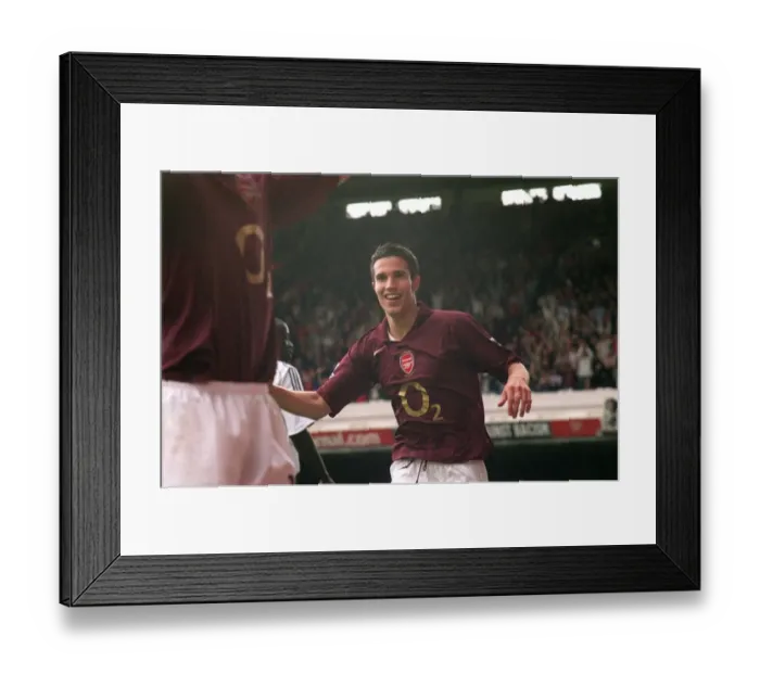 Framed Print : Robin van Persie's Brilliant Goal: Arsenal 2-0 Newcastle United, FA Premier League, 2005 Framed Print : Robin van Persie's Brilliant Goal: Arsenal 2-0 Newcastle United, FA Premier League, 2005