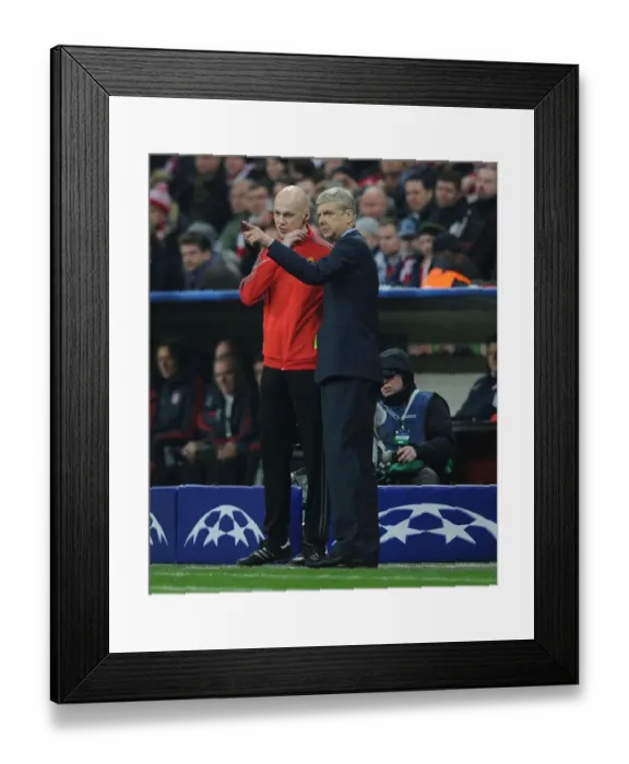 Framed Print : Arsene Wenger's Intense Confrontation with the Referee at Bayern Munich: Arsenal vs. Bayern Munich (2013-14) Framed Print : Arsene Wenger's Intense Confrontation with the Referee at Bayern Munich: Arsenal vs. Bayern Munich (2013-14)