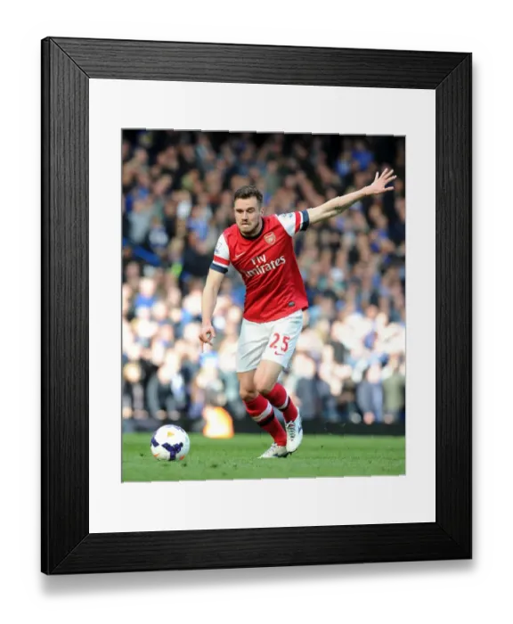 Framed Print : Carl Jenkinson in Action: Chelsea vs. Arsenal, Premier League 2013-14