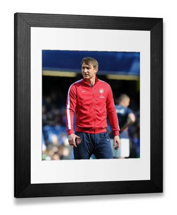 Framed Print : Arsenal's Kim Kallstrom Warming Up Ahead of Chelsea Clash - Premier League 2013-14 Framed Print : Arsenal's Kim Kallstrom Warming Up Ahead of Chelsea Clash - Premier League 2013-14
