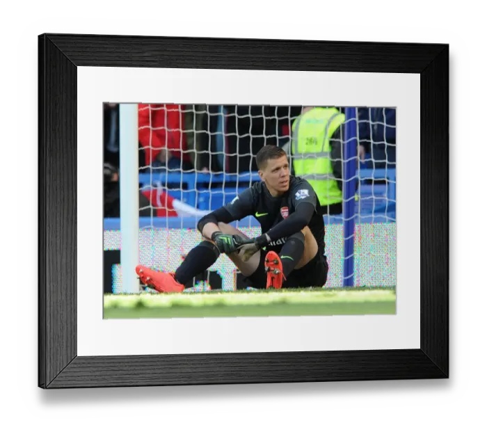 Framed Print : Szczesny's Disappointing Day: Chelsea Crushes Arsenal 6-0 in Premier League (2014) Framed Print : Szczesny's Disappointing Day: Chelsea Crushes Arsenal 6-0 in Premier League (2014)