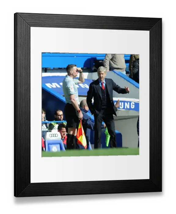 Framed Print : Arsene Wenger Leads Arsenal Against Chelsea in the Premier League (2013-14) Framed Print : Arsene Wenger Leads Arsenal Against Chelsea in the Premier League (2013-14)