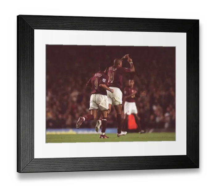 Framed Print : Thierry Henry's Double: Arsenal's Glory - 4:1 Over Fulham, FA Premier League, 2005 Framed Print : Thierry Henry's Double: Arsenal's Glory - 4:1 Over Fulham, FA Premier League, 2005