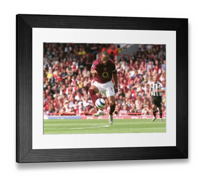Framed Print : Thierry Henry's Double: Arsenal 2-0 Newcastle United at Highbury, 2005