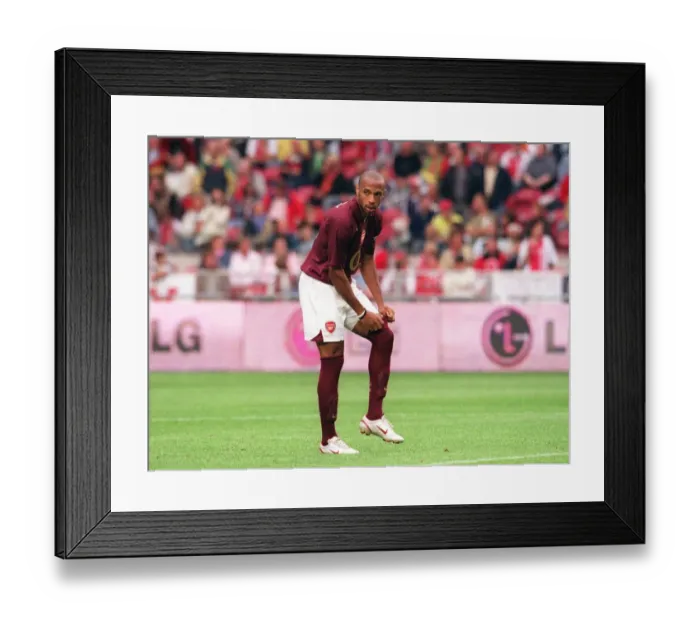 Framed Print : Thierry Henry in Action: Arsenal's Victory over Porto at the Amsterdam Tournament, 2005