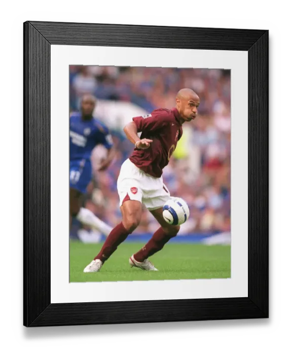 Framed Print : Thierry Henry's Glory: Arsenal's Unforgettable 1-0 Victory Over Chelsea at Stamford Bridge, 2005 Framed Print : Thierry Henry's Glory: Arsenal's Unforgettable 1-0 Victory Over Chelsea at Stamford Bridge, 2005