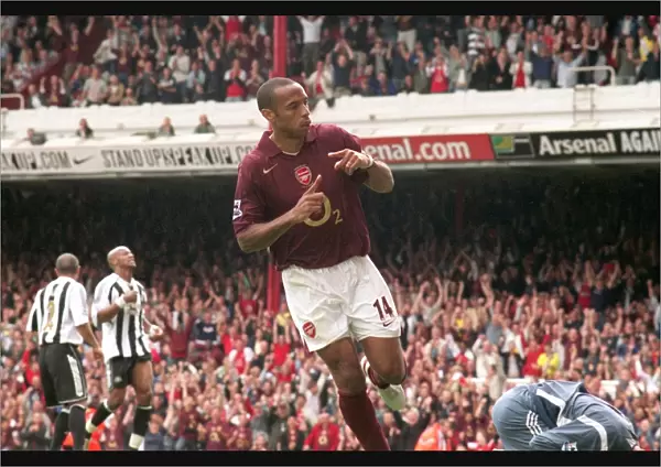 Thierry Henry's Epic Penalty: Arsenal's Unforgettable 2-0 Victory Over Newcastle United, FA Premier League, 2005