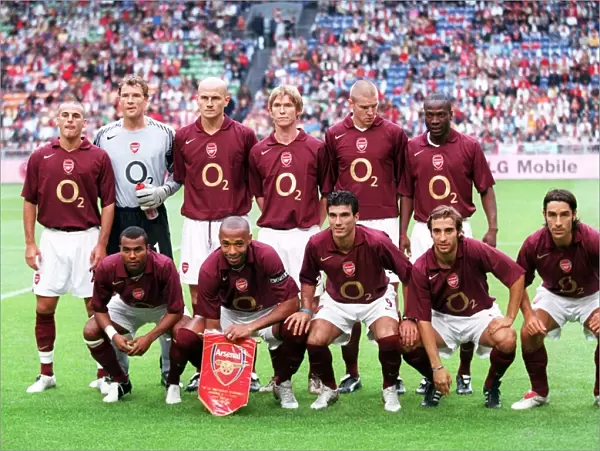 The Arsenal team. Arsenal 2: 1 Porto. The Amsterdam Tournament