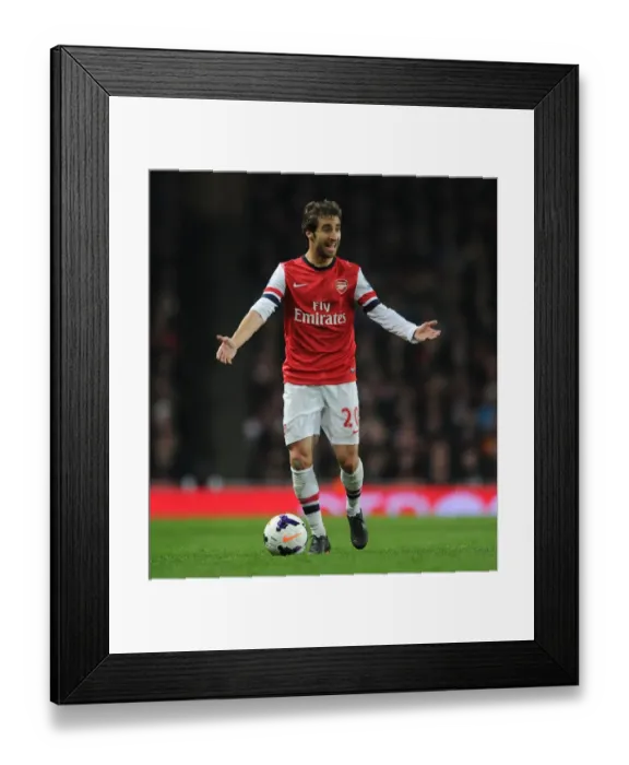 Framed Print : Arsenal's Mathieu Flamini in Action Against Swansea City (2013-14)