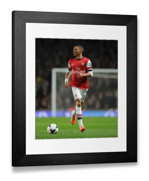Framed Print : Kieran Gibbs (Arsenal). Arsenal 2: 2 Swansea City. Barclays Premier League. Emirates Stadium