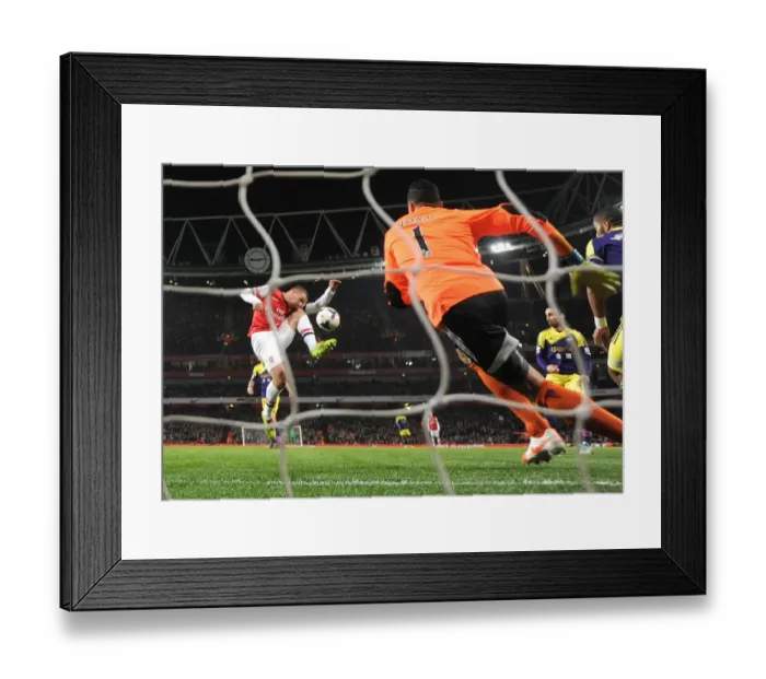 Framed Print : Lukas Podolski Scores the Opener: Arsenal vs Swansea City, Premier League 2013-14 Framed Print : Lukas Podolski Scores the Opener: Arsenal vs Swansea City, Premier League 2013-14