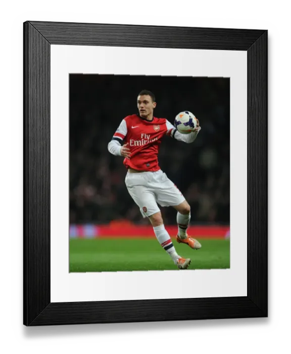 Framed Print : Thomas Vermaelen in Action: Arsenal vs Swansea City, Premier League 2013-14