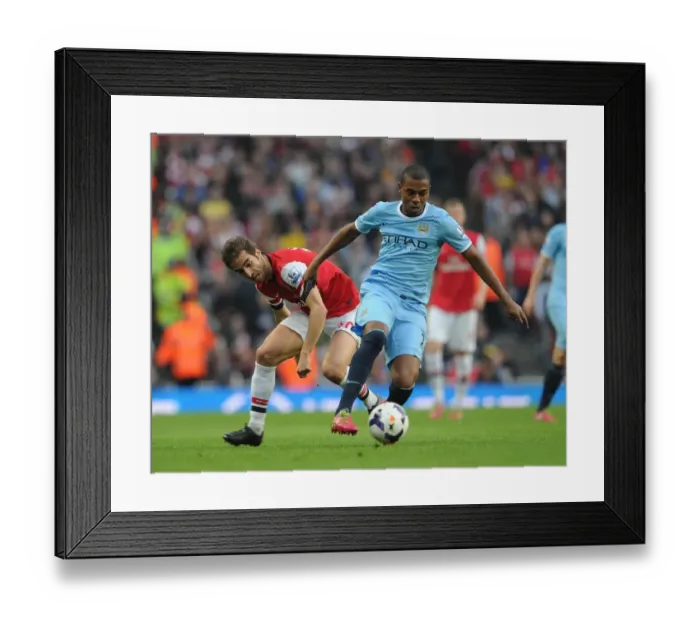 Framed Print : Flamini vs Fernandinho: Battle for Midfield Supremacy - Arsenal vs Manchester City, Premier League 2013 / 14 Framed Print : Flamini vs Fernandinho: Battle for Midfield Supremacy - Arsenal vs Manchester City, Premier League 2013 / 14