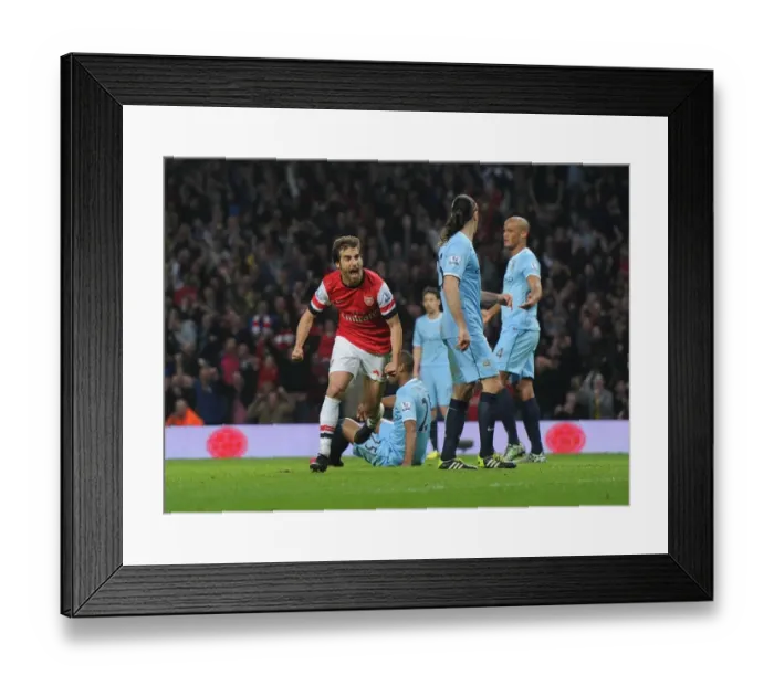 Framed Print : Flamini's Thriller: Arsenal's Dramatic Win Against Manchester City (2013 / 14)