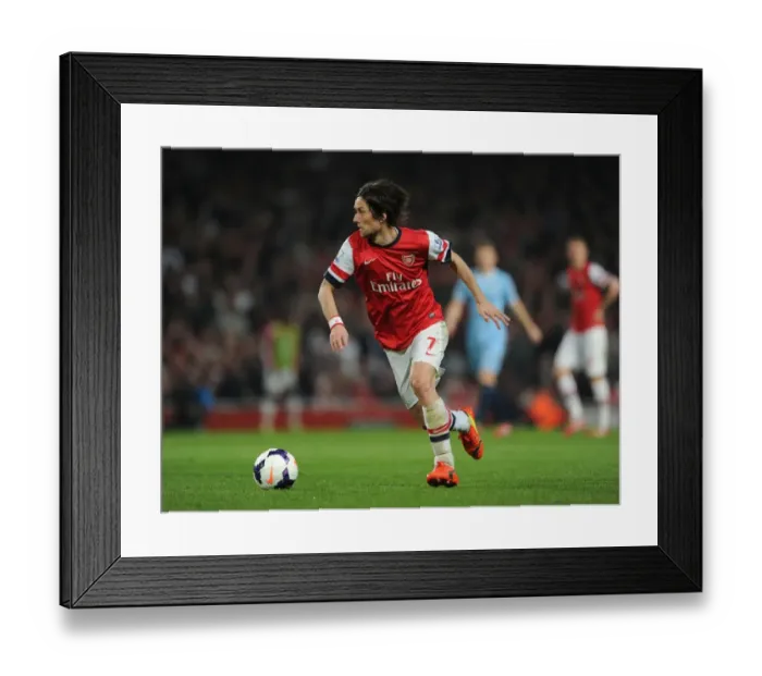 Framed Print : Arsenal's Tomas Rosicky in Action Against Manchester City (2014) Framed Print : Arsenal's Tomas Rosicky in Action Against Manchester City (2014)