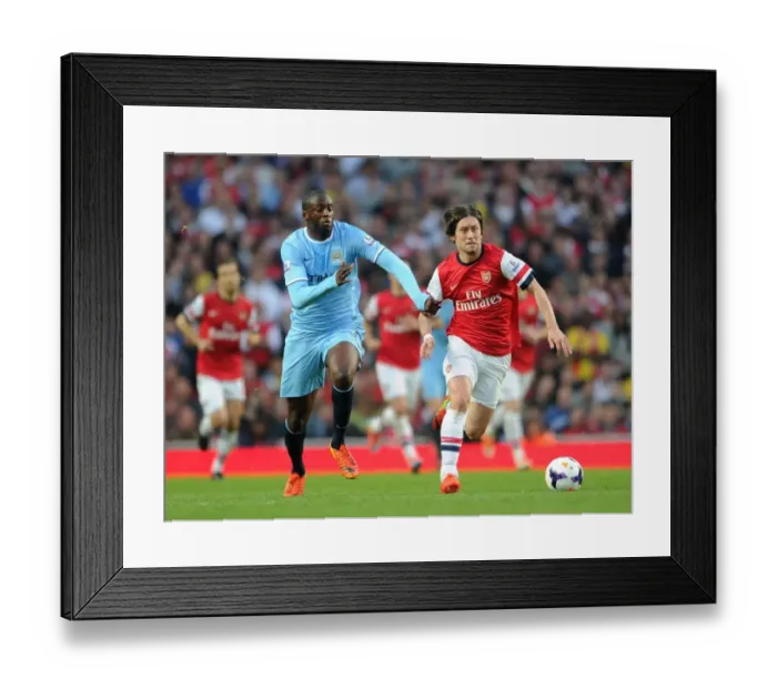Framed Print : Clash of Midfield Titans: Rosicky vs Yaya Toure (Arsenal vs Manchester City, 2013 / 14) Framed Print : Clash of Midfield Titans: Rosicky vs Yaya Toure (Arsenal vs Manchester City, 2013 / 14)