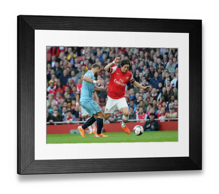 Framed Print : Clash of Champions: Rosicky vs. Zabaleta - Arsenal vs. Manchester City, Premier League Framed Print : Clash of Champions: Rosicky vs. Zabaleta - Arsenal vs. Manchester City, Premier League