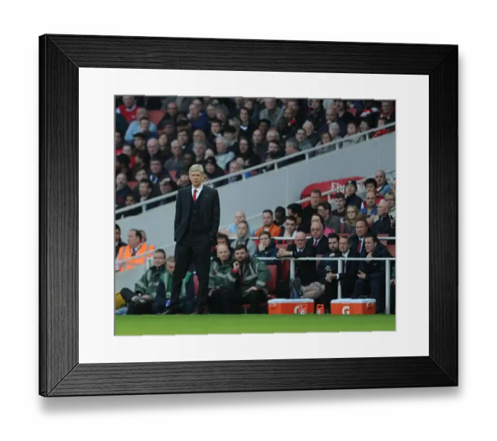 Framed Print : Arsene Wenger Leads Arsenal Against Manchester City, Premier League 2013 / 14 Framed Print : Arsene Wenger Leads Arsenal Against Manchester City, Premier League 2013 / 14