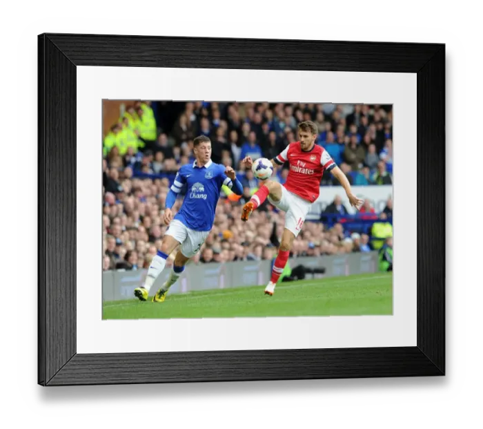 Framed Print : Clash of Midfield Titans: Ramsey vs. Barkley - A Premier League Battle at Goodison Park, 2013 / 14 Framed Print : Clash of Midfield Titans: Ramsey vs. Barkley - A Premier League Battle at Goodison Park, 2013 / 14