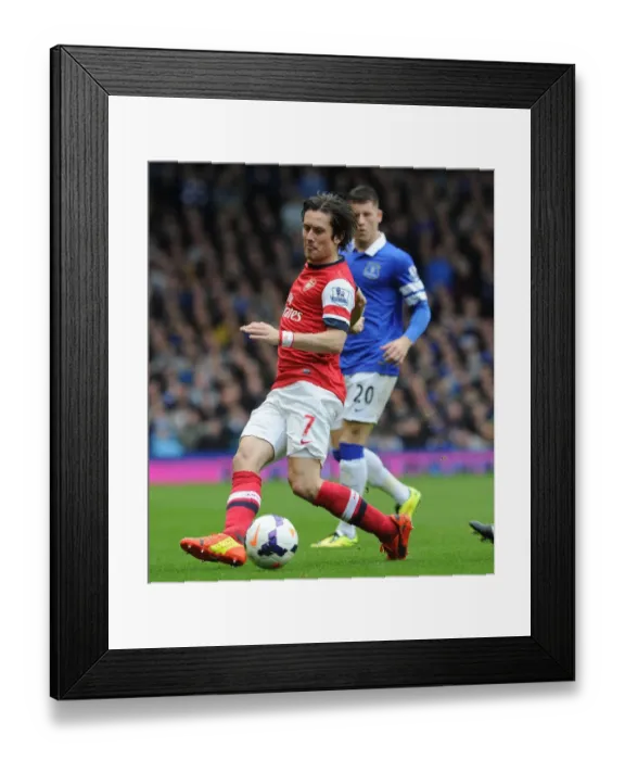 Framed Print : Tomas Rosicky in Action: Everton vs Arsenal, Premier League 2013-2014 Framed Print : Tomas Rosicky in Action: Everton vs Arsenal, Premier League 2013-2014