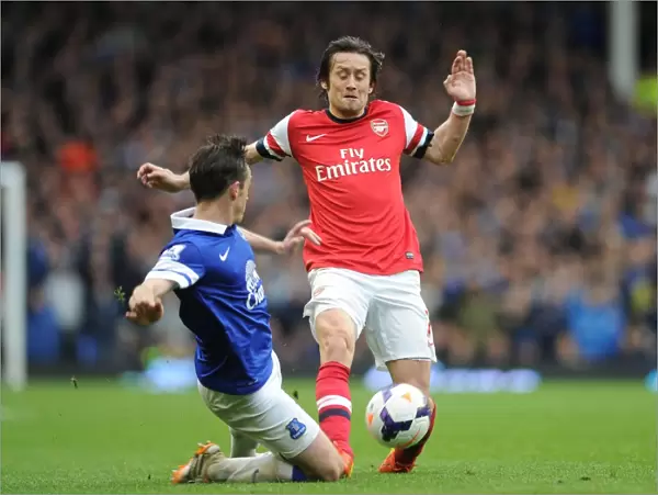 Clash of Champions: Rosicky vs. Baines in Everton v Arsenal Premier League Showdown