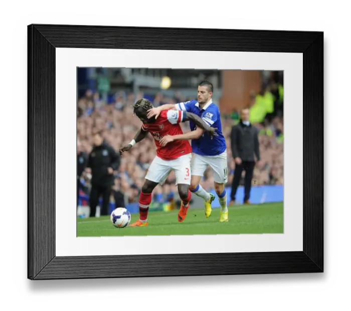Framed Print : Intense Battle: Sagna vs. Mirallas - Everton vs. Arsenal, Premier League 2013 / 14 Framed Print : Intense Battle: Sagna vs. Mirallas - Everton vs. Arsenal, Premier League 2013 / 14