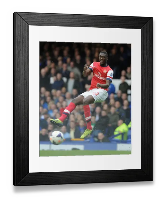 Framed Print : Yaya Sanogo: In Action Against Everton, Premier League 2013 / 14 Framed Print : Yaya Sanogo: In Action Against Everton, Premier League 2013 / 14