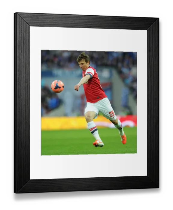 Framed Print : Kim Kallstrom in Action: Arsenal vs. Wigan Athletic, FA Cup Semi-Final, 2014 Framed Print : Kim Kallstrom in Action: Arsenal vs. Wigan Athletic, FA Cup Semi-Final, 2014