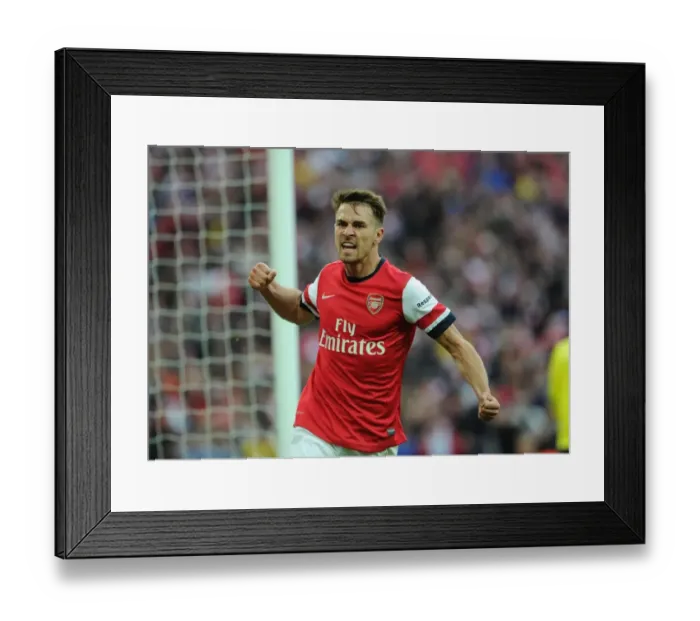 Framed Print : Arsenal's FA Cup Triumph: Ramsey's Thrilling Goal vs. Wigan Athletic Framed Print : Arsenal's FA Cup Triumph: Ramsey's Thrilling Goal vs. Wigan Athletic