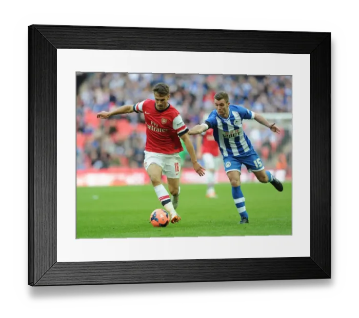 Framed Print : Clash at Wembley: Ramsey vs. McManaman - Arsenal vs. Wigan Athletic, FA Cup Semi-Final Framed Print : Clash at Wembley: Ramsey vs. McManaman - Arsenal vs. Wigan Athletic, FA Cup Semi-Final