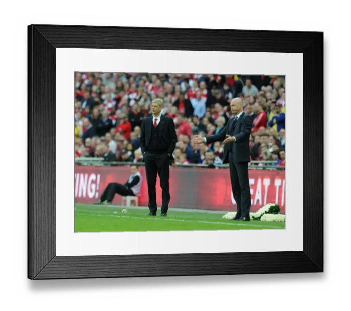 Framed Print : Arsene Wenger vs. Uwe Rosler: The FA Cup Semi-Final Battle at Wembley Stadium (2014) - Arsenal vs. Wigan Athletic Framed Print : Arsene Wenger vs. Uwe Rosler: The FA Cup Semi-Final Battle at Wembley Stadium (2014) - Arsenal vs. Wigan Athletic