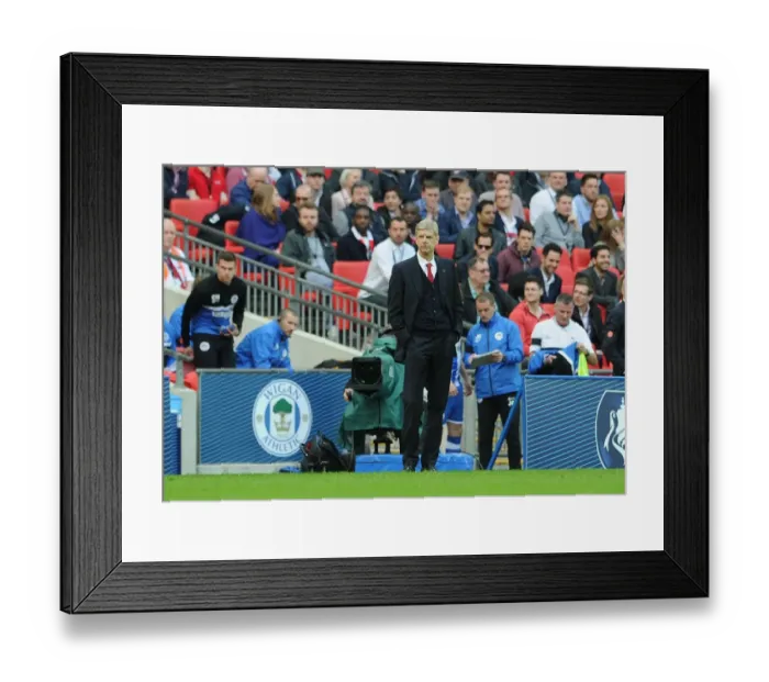 Framed Print : Arsene Wenger Leads Arsenal in FA Cup Semi-Final Showdown against Wigan Athletic